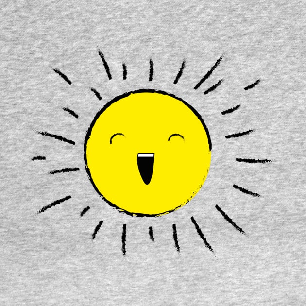 happy laughing cute sun by JDP Designs